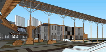 岭南风韵与现代功能的交融 精品商业街区及金鸡亭幼儿园SU模型赏析